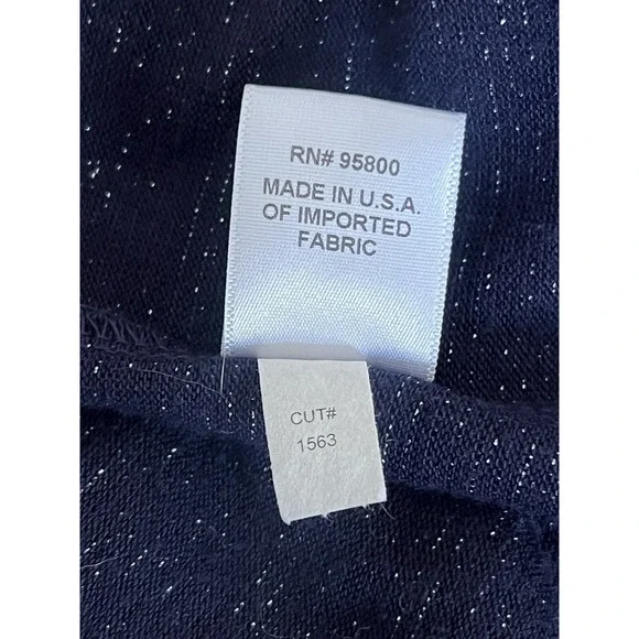 Kiyonna Top 0X =10 12 Bellini Blue Star Night Glitter Slimming Versatile $68 - Picture 15 of 16